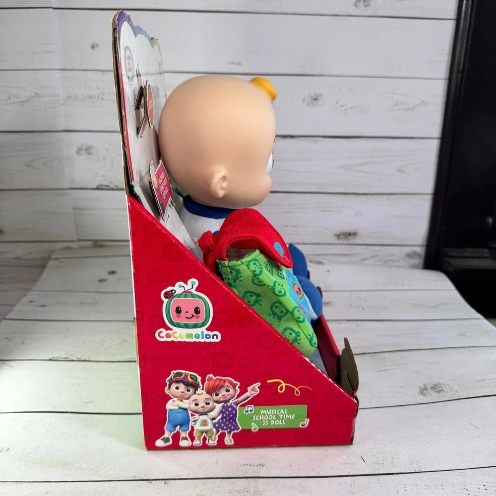 CoComelon JJ Musical Plush Doll Toy w Backpack New‎